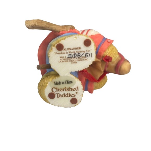 Cherished Teddies ALEXANDER Freedom Is Worth Fighting For Enesco 113508 NEW - Picture 9 of 9